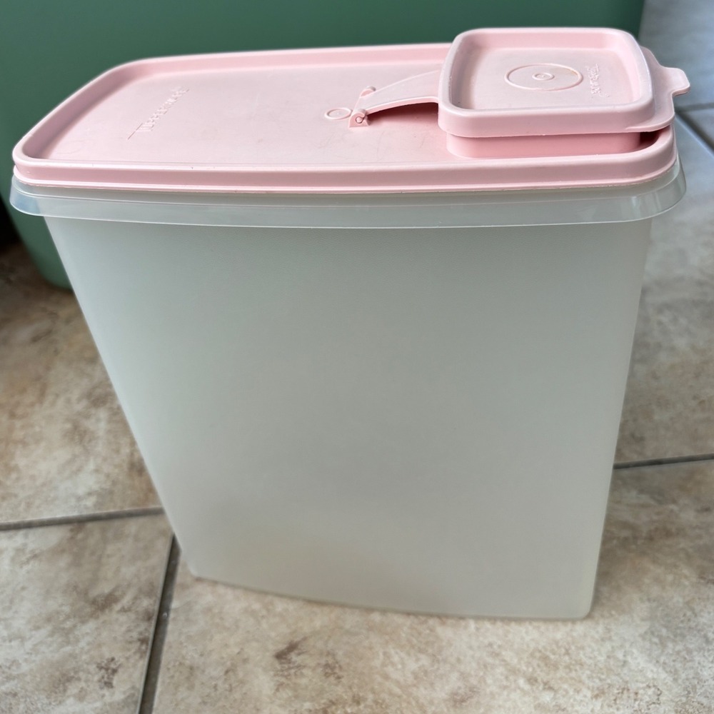 Tupperware Modular Mates Super Oval 4 Pink Flip Top Seal 1528-7 1590-6